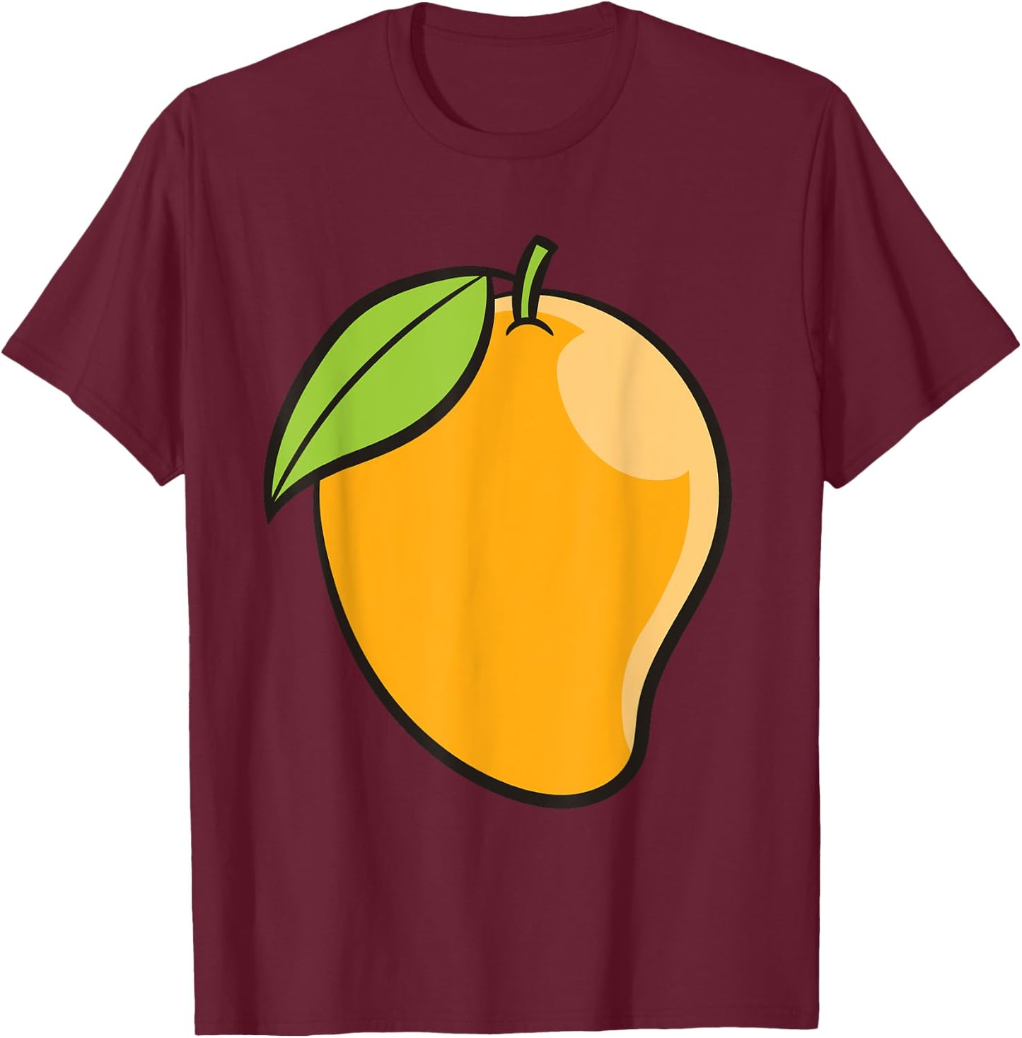 Mango Costume Lazy Halloween Costume Funny Mango T-Shirt - T-Shirt | Maroon