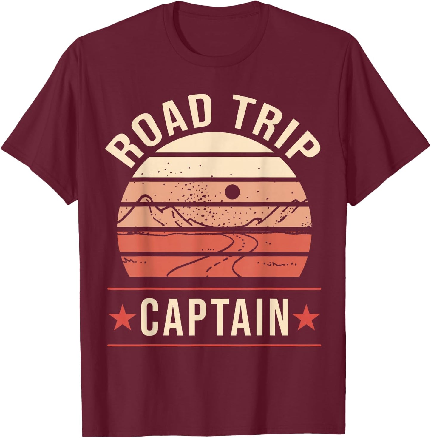 Road Trip Captain T-Shirt - T-Shirt | Maroon