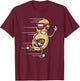 Peanut Football Player Sports Fan Kids Men Women T-Shirt - T-Shirt | Maroon
