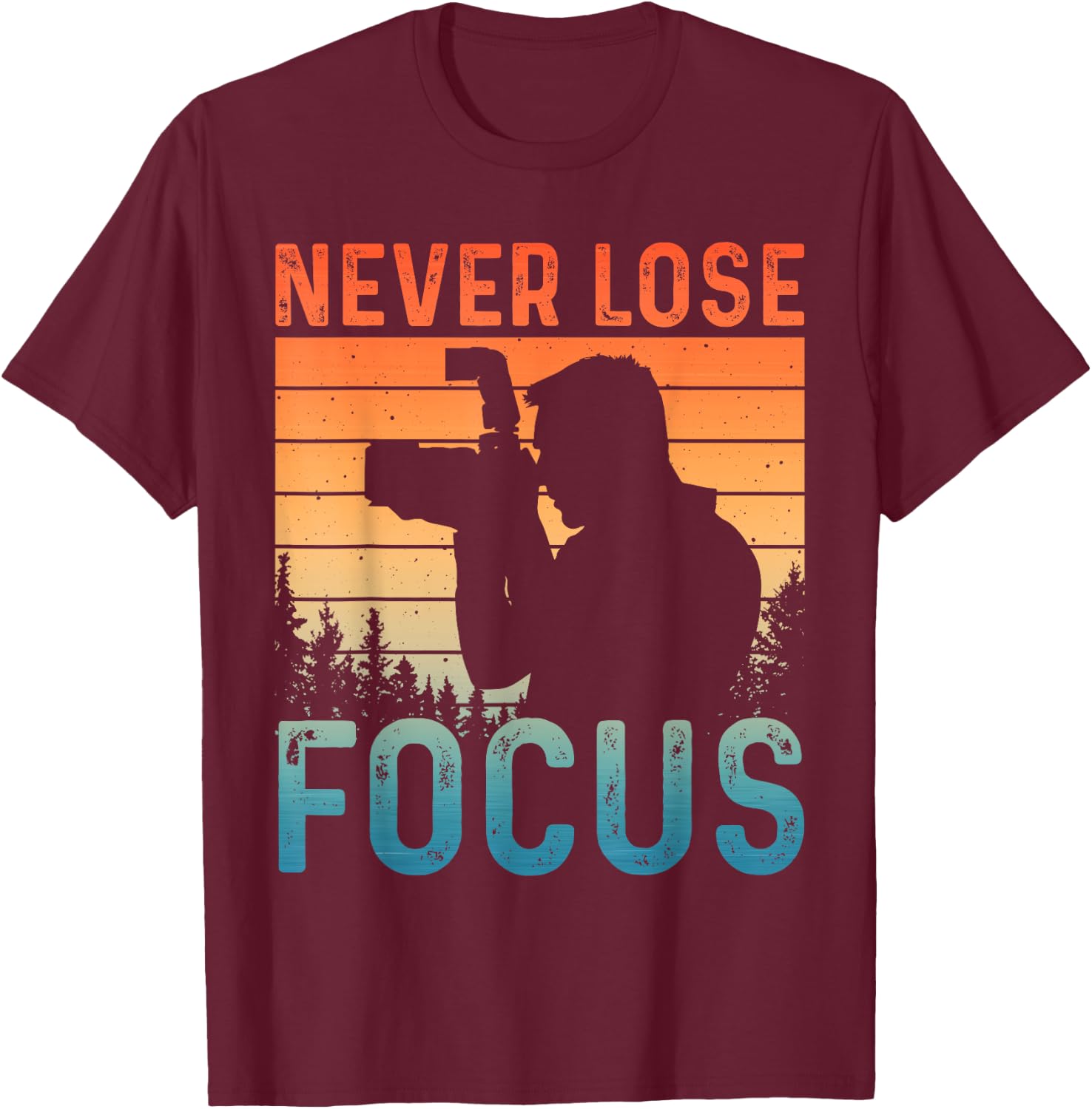 Cool Photography Design Women Camera Photographer T-Shirt - T-Shirt | Maroon