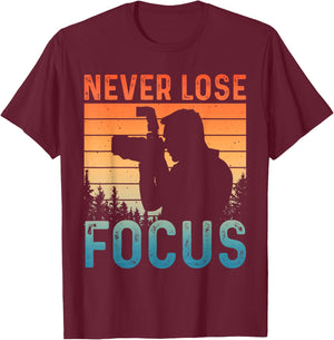 Cool Photography Design Women Camera Photographer T-Shirt - T-Shirt | Maroon