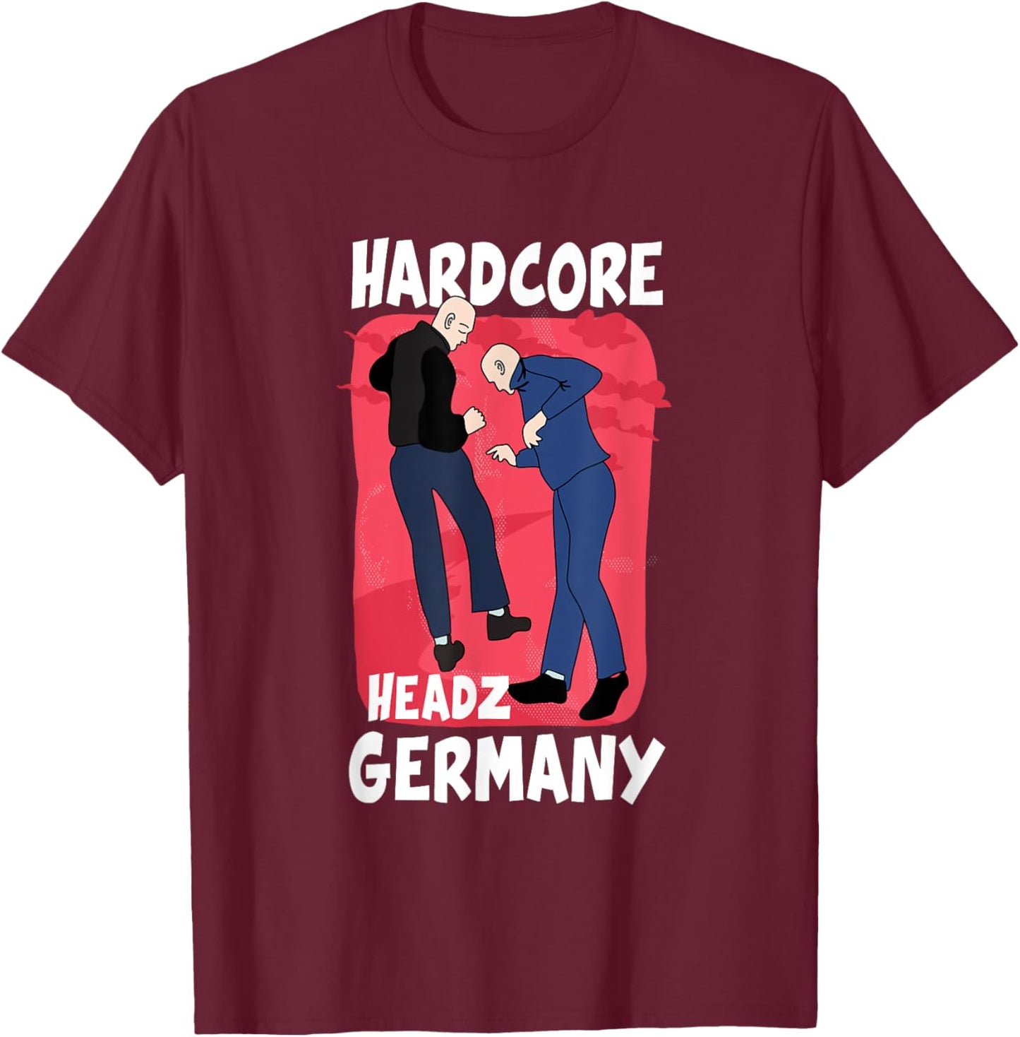Uptempo Hardcore Festival Merch Gabber T-Shirt - T-Shirt | Maroon