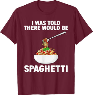 Cool Spaghetti Art Women Italian Foodie Pasta Lover T-Shirt - T-Shirt | Maroon