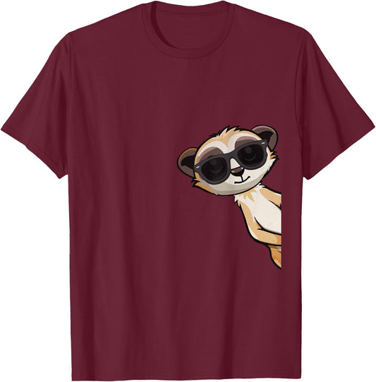 Meerkat Lover Kids Cute Funny Meerkat T-Shirt - T-Shirt | Maroon