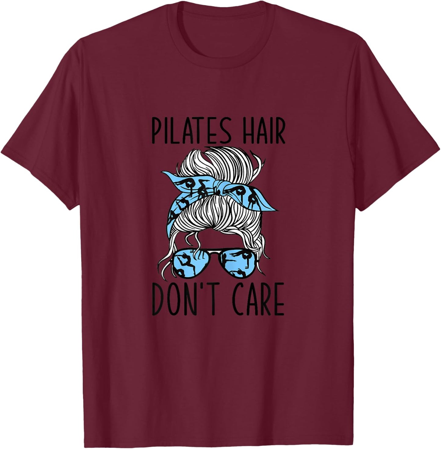 Meditation Pilates Instructor Graphic Design Pilates T-Shirt - T-Shirt | Maroon