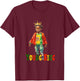 Black Young King Black History Month Kids Afro Boys Men T-Shirt - T-Shirt | Maroon