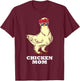 Silkie Chicken Mom Gift Cute Sunglasses Animal T-Shirt - T-Shirt | Maroon