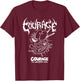 Courage The Cowardly Dog Extreme Metal T-Shirt - T-Shirt | Maroon