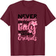 Orchid Gardening Never Underestimate An Old Lady Gardener T-Shirt - T-Shirt | Maroon
