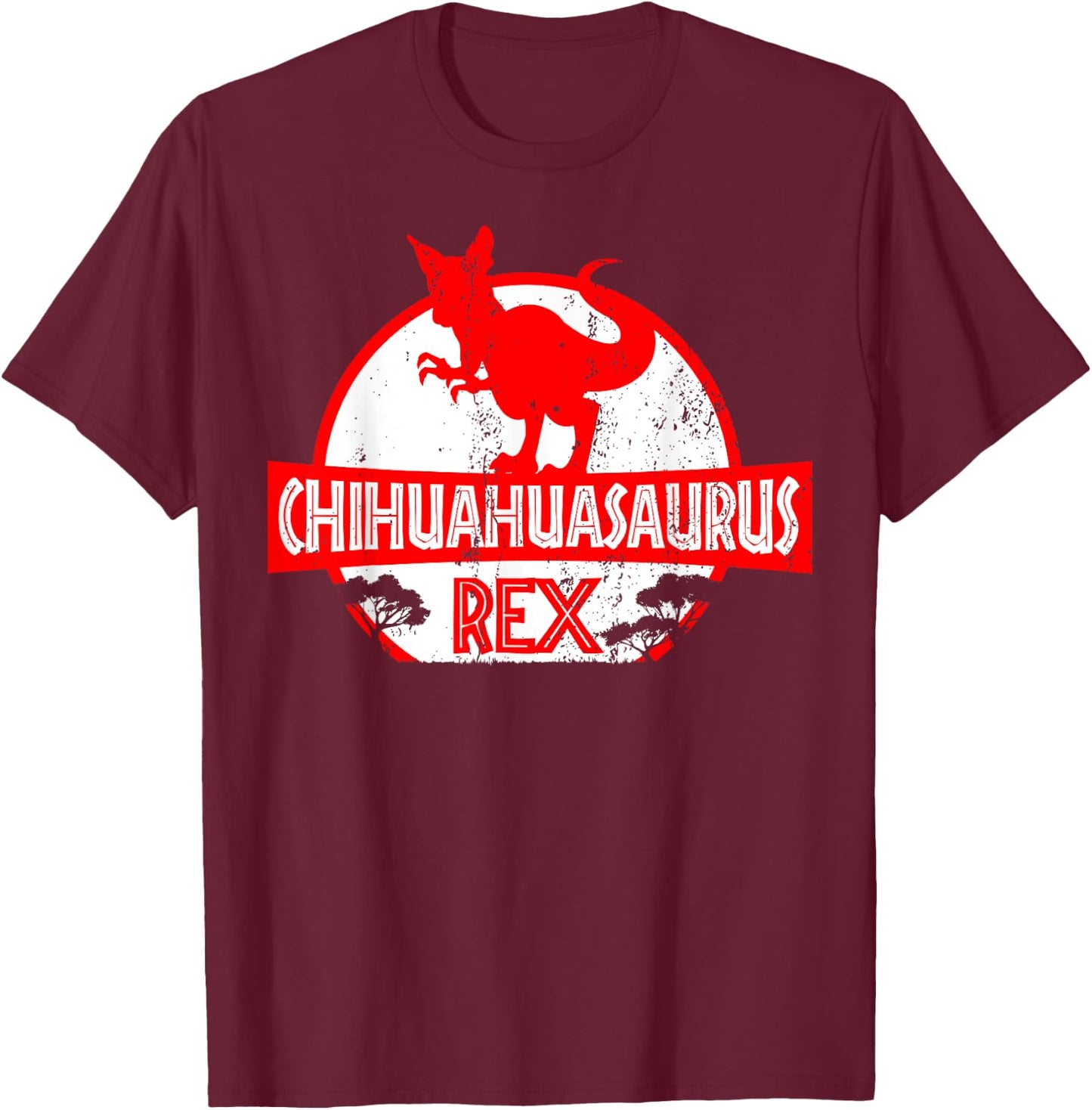 Chihuahuasaurus rex - Chihuahua Dog Owner Dinosaur Gift Women Kids T-Shirt - T-Shirt | Maroon