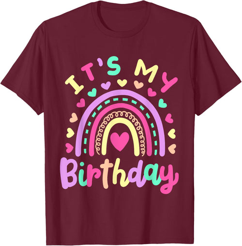 It's My Birthday Rainbow Boho Hippie Retro Groovy Girls Kids