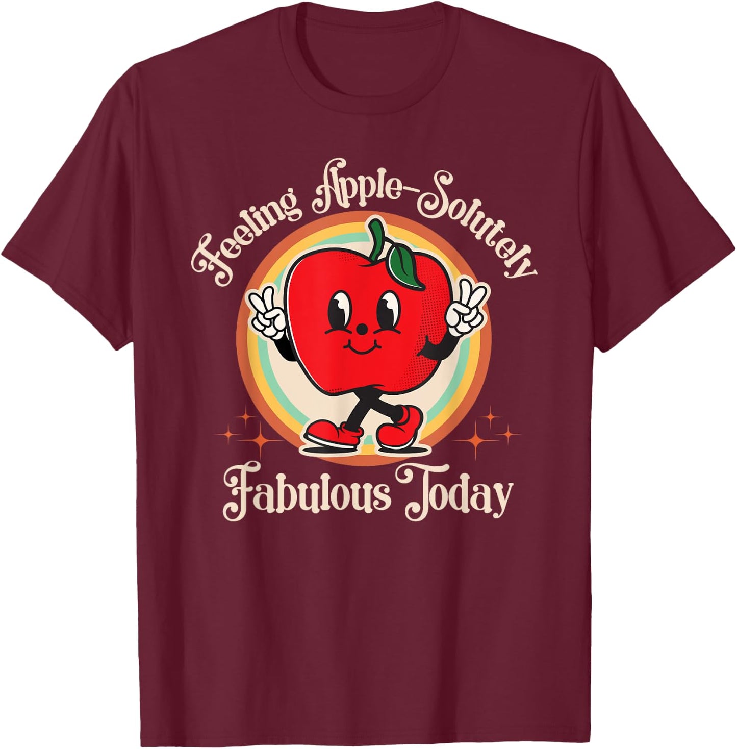 Apple Picking Crew Funny First Apple Picking Matching Family T-Shirt - T-Shirt | Maroon