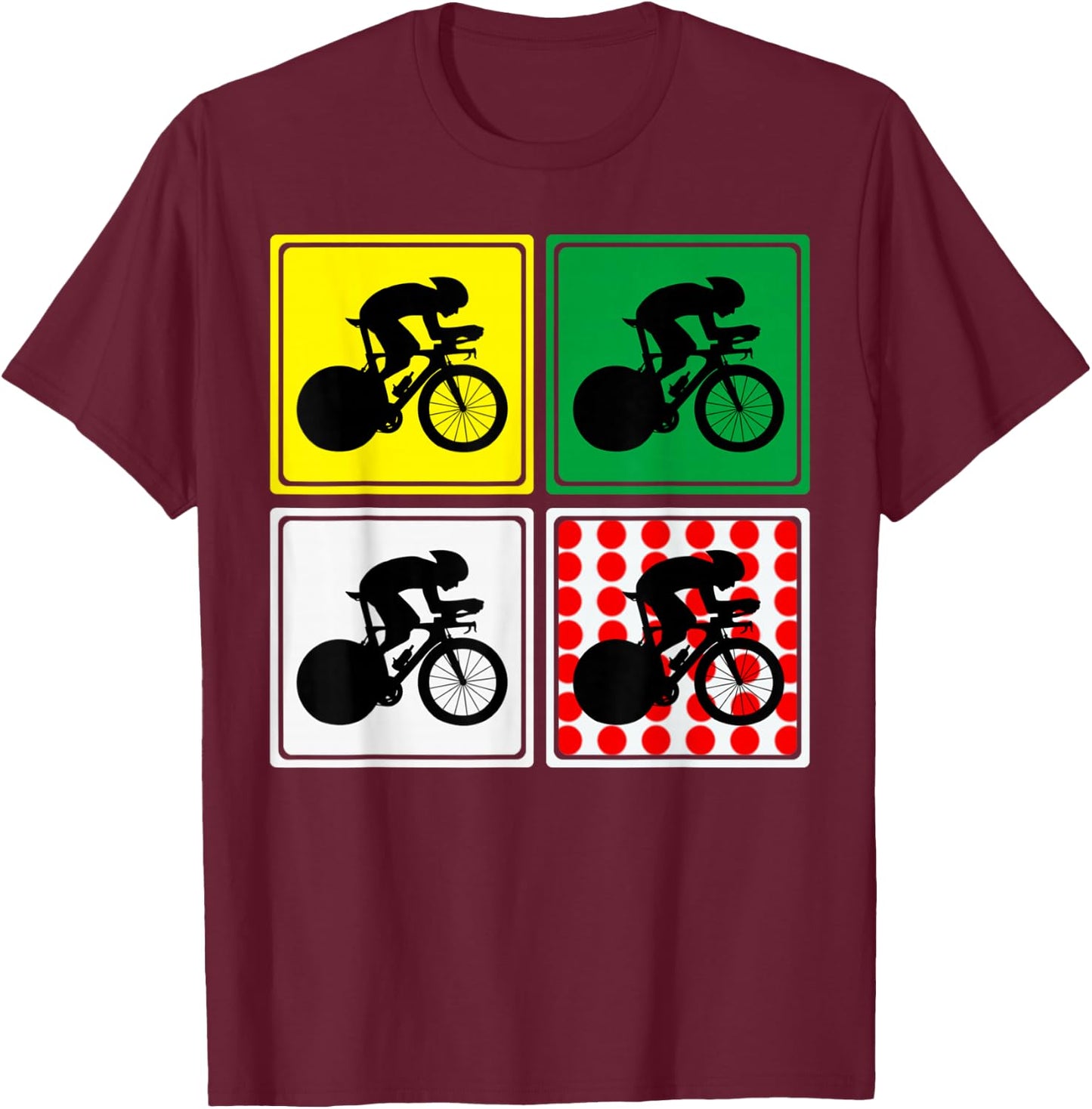 Paris Holiday France Tour Souvenir Cycling France Paris Tour T-Shirt - T-Shirt | Maroon