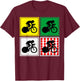 Paris Holiday France Tour Souvenir Cycling France Paris Tour T-Shirt - T-Shirt | Maroon