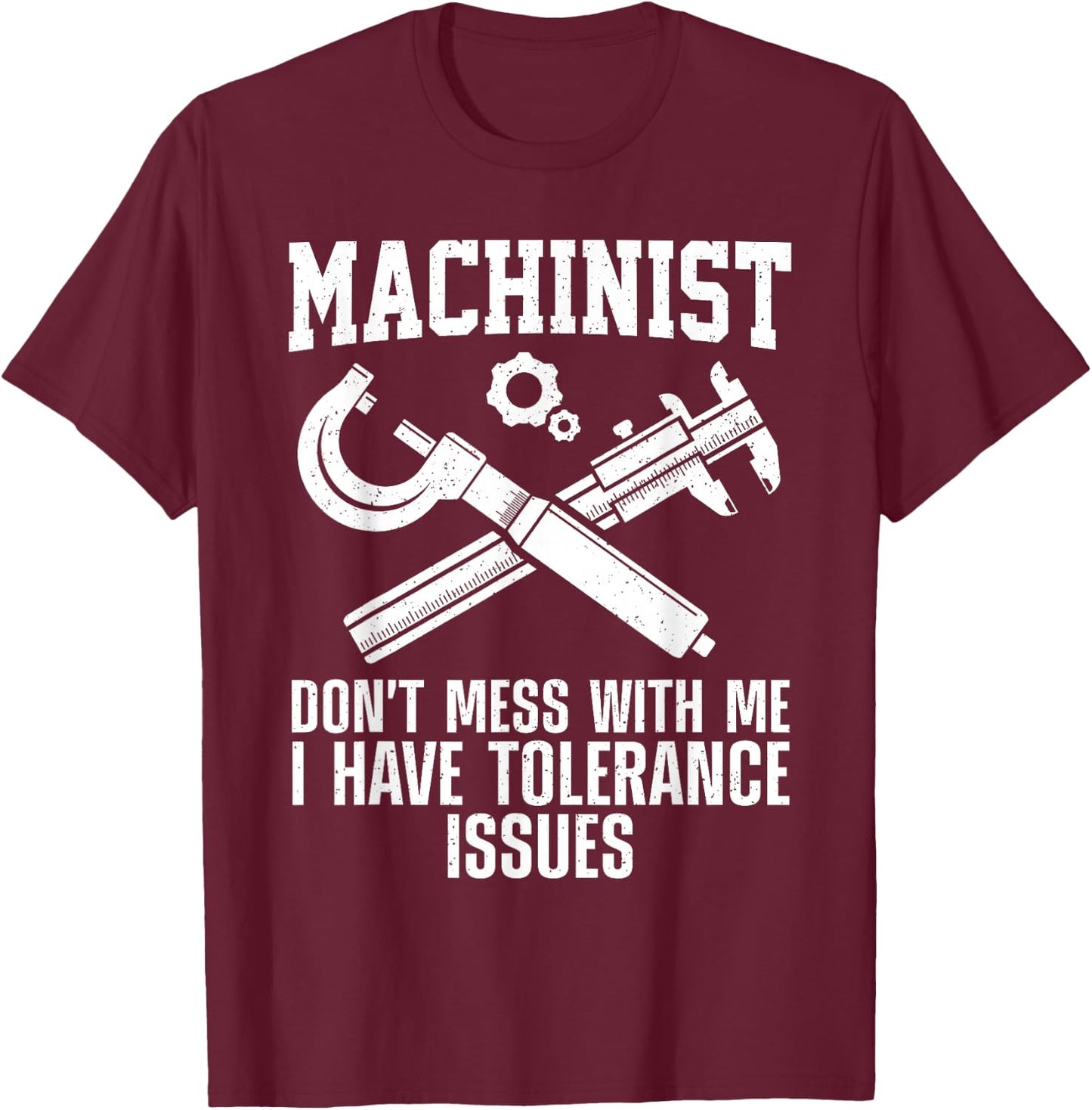 Funny Machinist Art Women Machine Operator Machinist T-Shirt - T-Shirt | Maroon