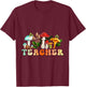 Teacher Mushroom Back To School Appreciation for Teacher T-Shirt - T-Shirt | Maroon