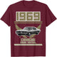 1969 69 Charger Pony Car T-Shirt - T-Shirt | Maroon