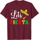 Let's Fiesta Cinco De Mayo Mexican Party Women Kids T-Shirt - T-Shirt | Maroon