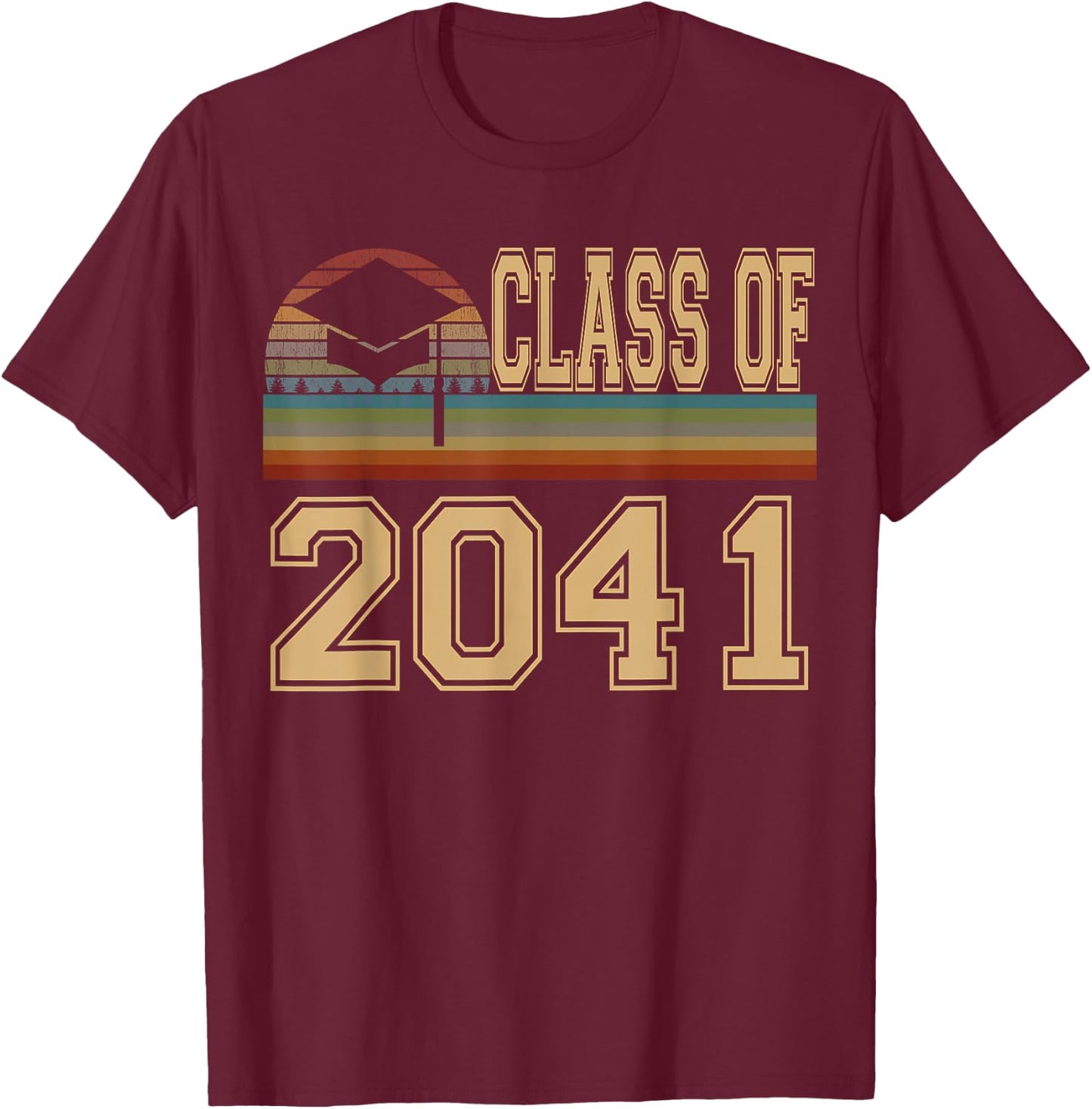 Class of 2041 grow with me shirt T-Shirt - T-Shirt | Maroon