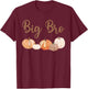 Big Brother of Little Pumpkin First Birthday Autumn Pumpkin T-Shirt - T-Shirt | Maroon