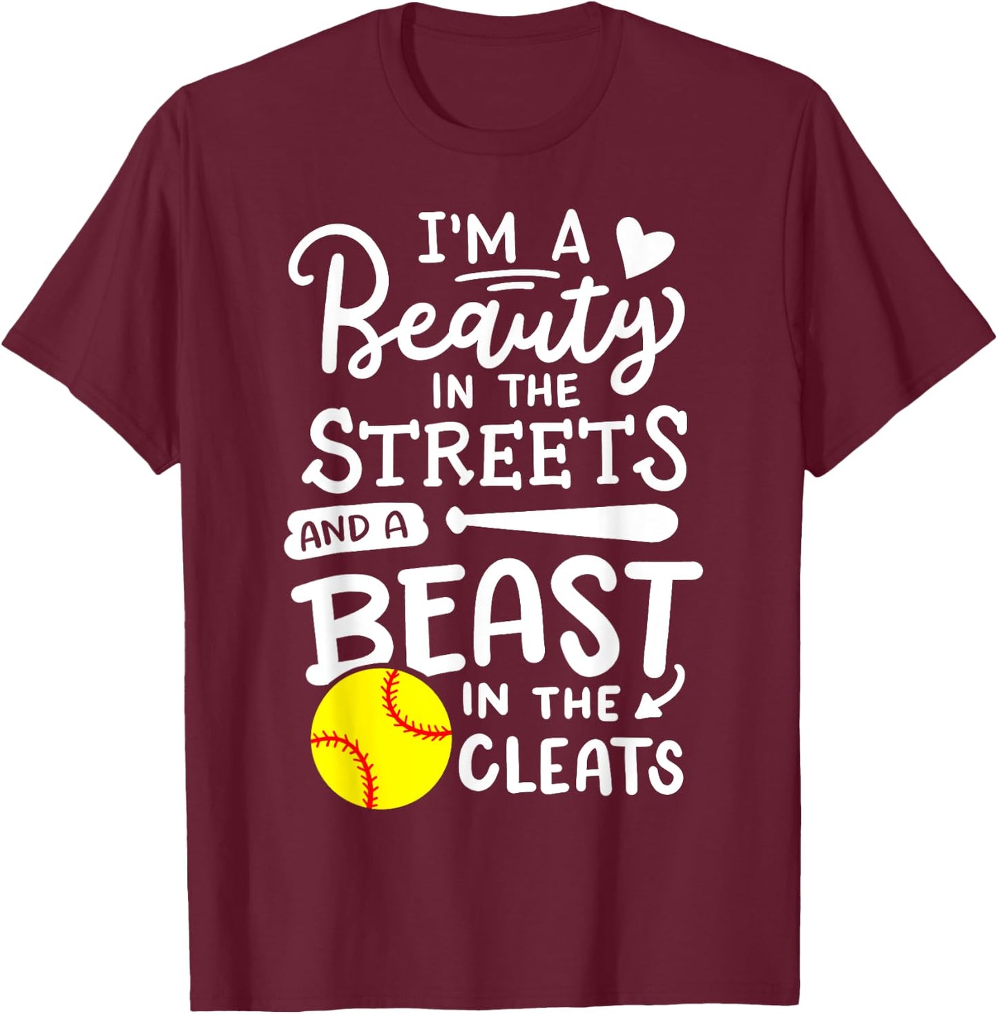 Softball Softball Player T-Shirt - T-Shirt | Maroon