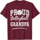 Proud Volleyball Grandpa Papa Funny College That's My Nephew T-Shirt - T-Shirt | Maroon