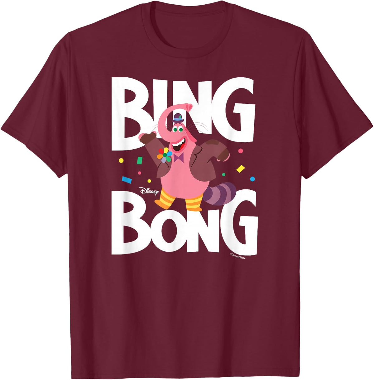 Inside Out - Bing Bong T-Shirt - T-Shirt | Maroon
