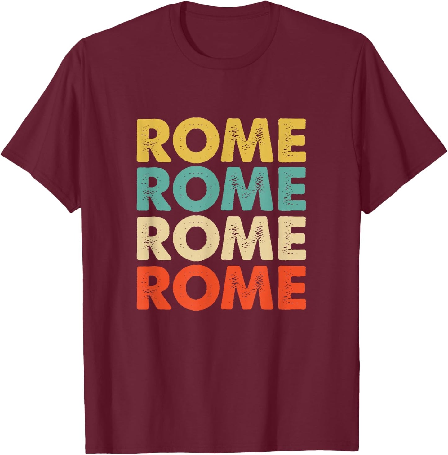 Rome Italy T-Shirt - T-Shirt | Maroon