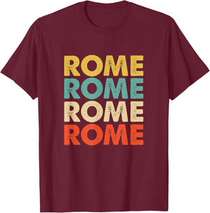 Rome Italy T-Shirt - T-Shirt | Maroon
