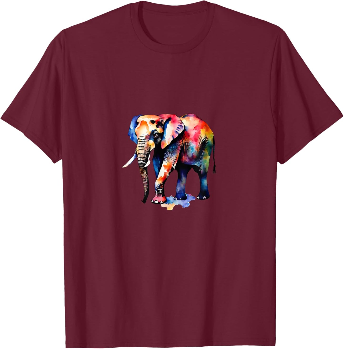 Elephant Lover's World Elephant Day - Support Wildlife T-Shirt - T-Shirt | Maroon