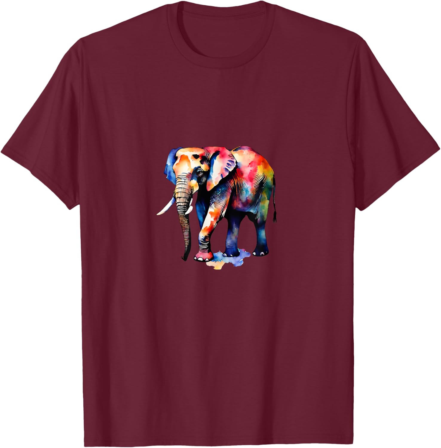 Elephant Lover's World Elephant Day - Support Wildlife T-Shirt - T-Shirt | Maroon