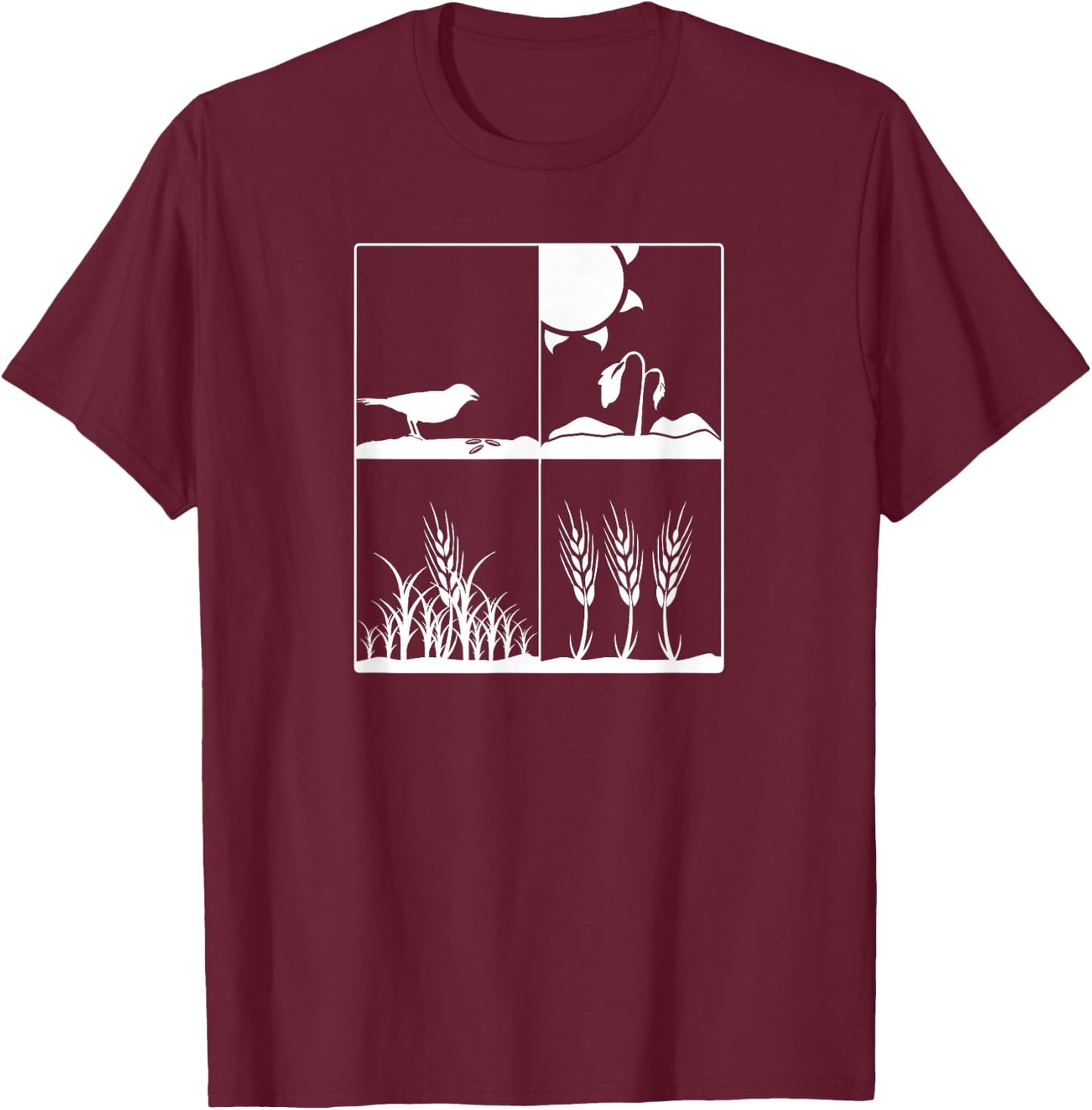 Parable of the Sower Christian T-Shirt - T-Shirt | Maroon