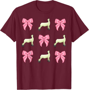 Show Lamb Bow T-Shirt - T-Shirt | Maroon