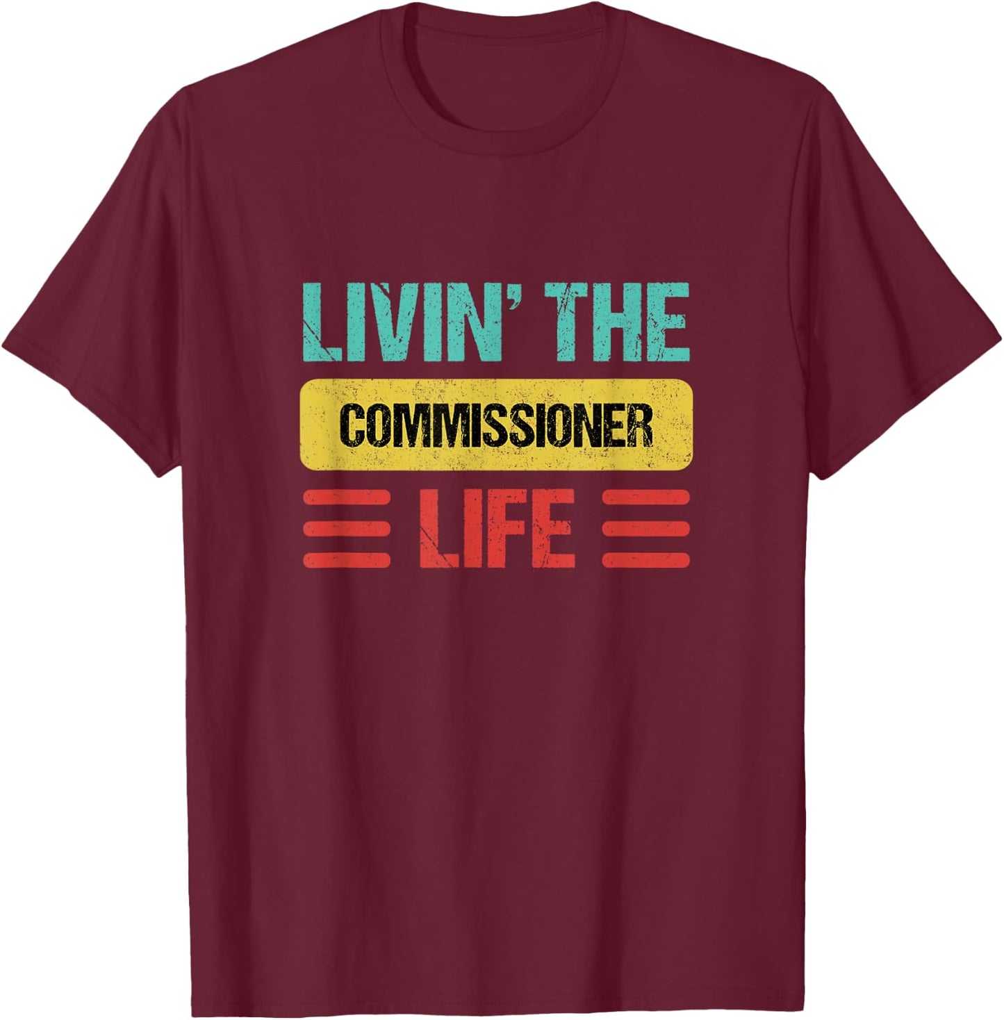 Commissioner T-Shirt - T-Shirt | Maroon
