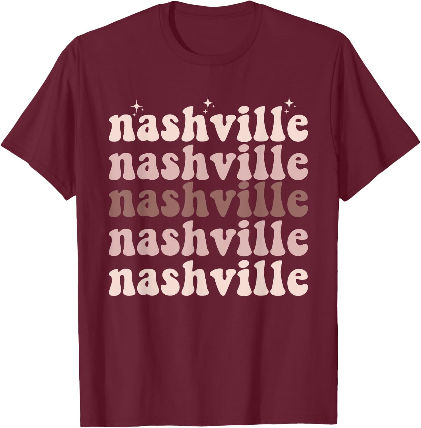 Cute Boho Aesthetic Southern Cowgirl Country Music Howdy T-Shirt - T-Shirt | Maroon
