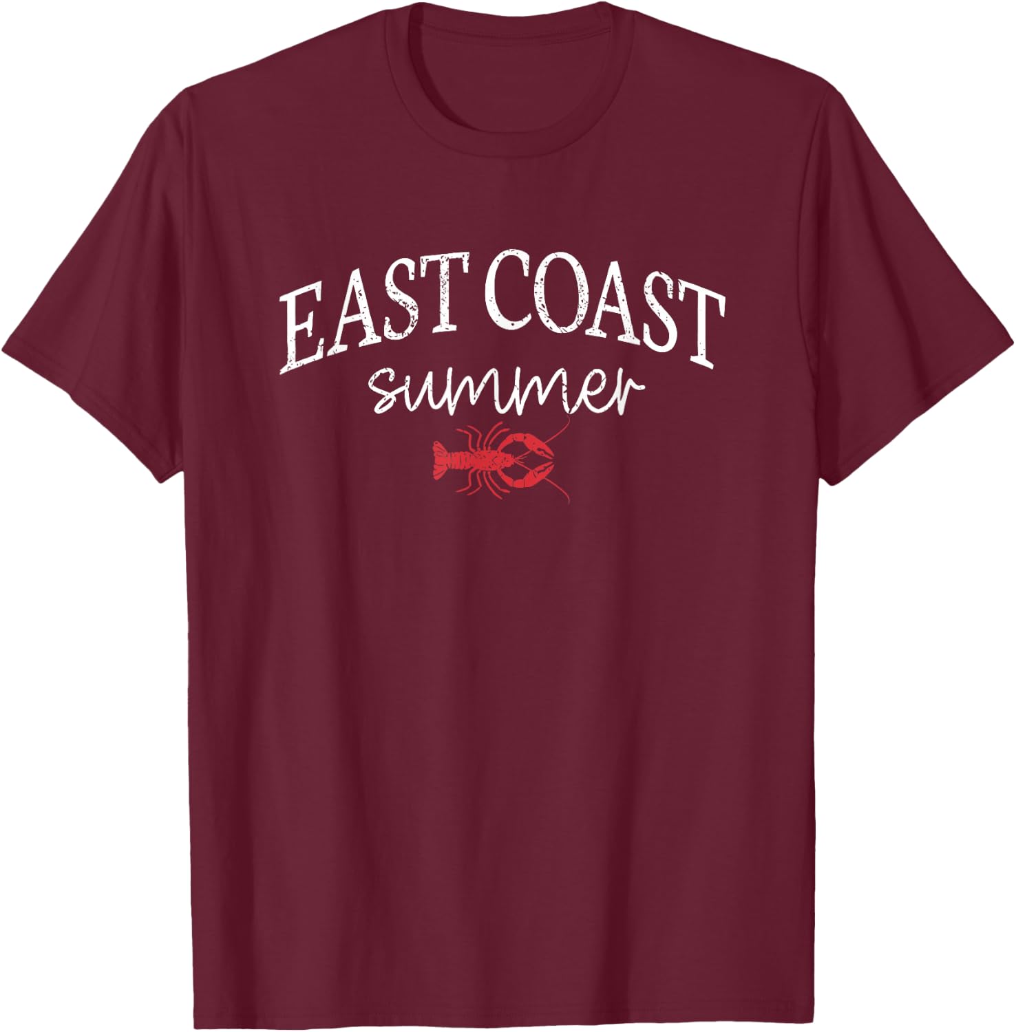 East Coast Summer T-Shirt - T-Shirt | Maroon