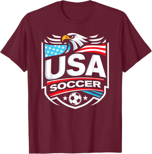 USA Soccer T-Shirt - T-Shirt | Maroon