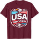 USA Soccer T-Shirt - T-Shirt | Maroon