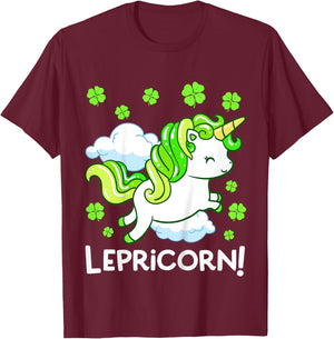 Kids Lepricorn St Patricks Day Unicorn Girls Kids Toddler T-Shirt - T-Shirt | Maroon