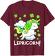Kids Lepricorn St Patricks Day Unicorn Girls Kids Toddler T-Shirt - T-Shirt | Maroon