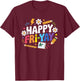 Happy Fri-Yay Funny Teacher Life Weekend Pun Happy Friday T-Shirt - T-Shirt | Maroon