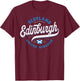 Vintage Edinburgh Scotland T-Shirt - T-Shirt | Maroon