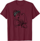Melanoma Skin Cancer Awareness Month Woman Black Ribbon T-Shirt - T-Shirt | Maroon