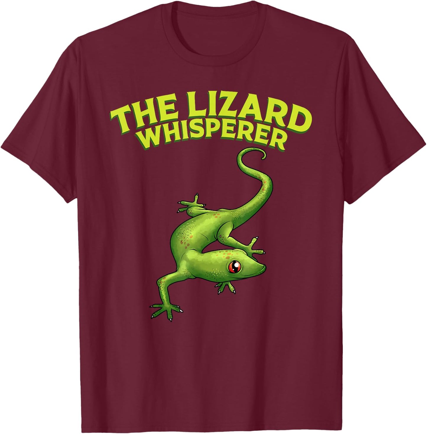 Cool Lizard Whisperer Gift Boys Girls Kids Reptile Lover T-Shirt - T-Shirt | Maroon