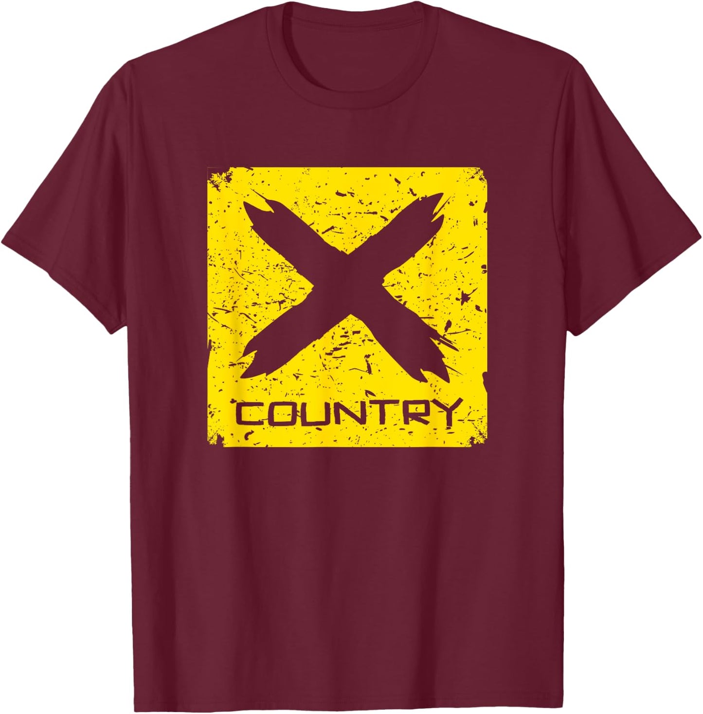 XC Sign Cross Country Cross Country Runner Gift T-Shirt - T-Shirt | Maroon