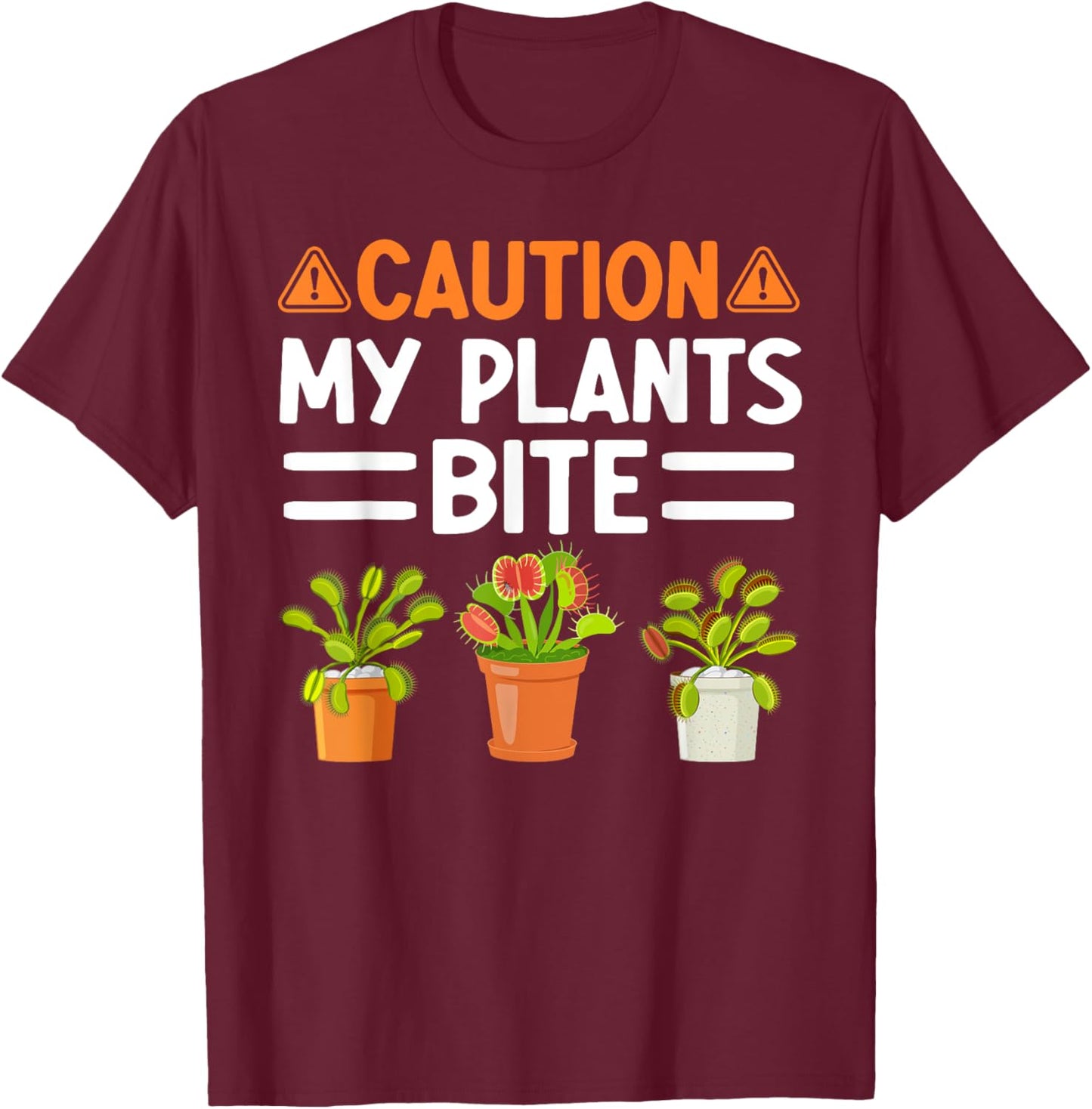 Monster Plant Funny Gardening Plants T-Shirt - T-Shirt | Maroon