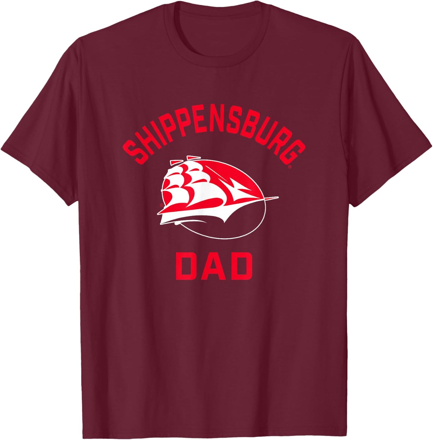 Shippensburg University Raiders Arched Dad T-Shirt - T-Shirt | Maroon