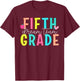 Fifth Grade Dream Team Back To School 5th Grade Teacher T-Shirt - T-Shirt | Maroon