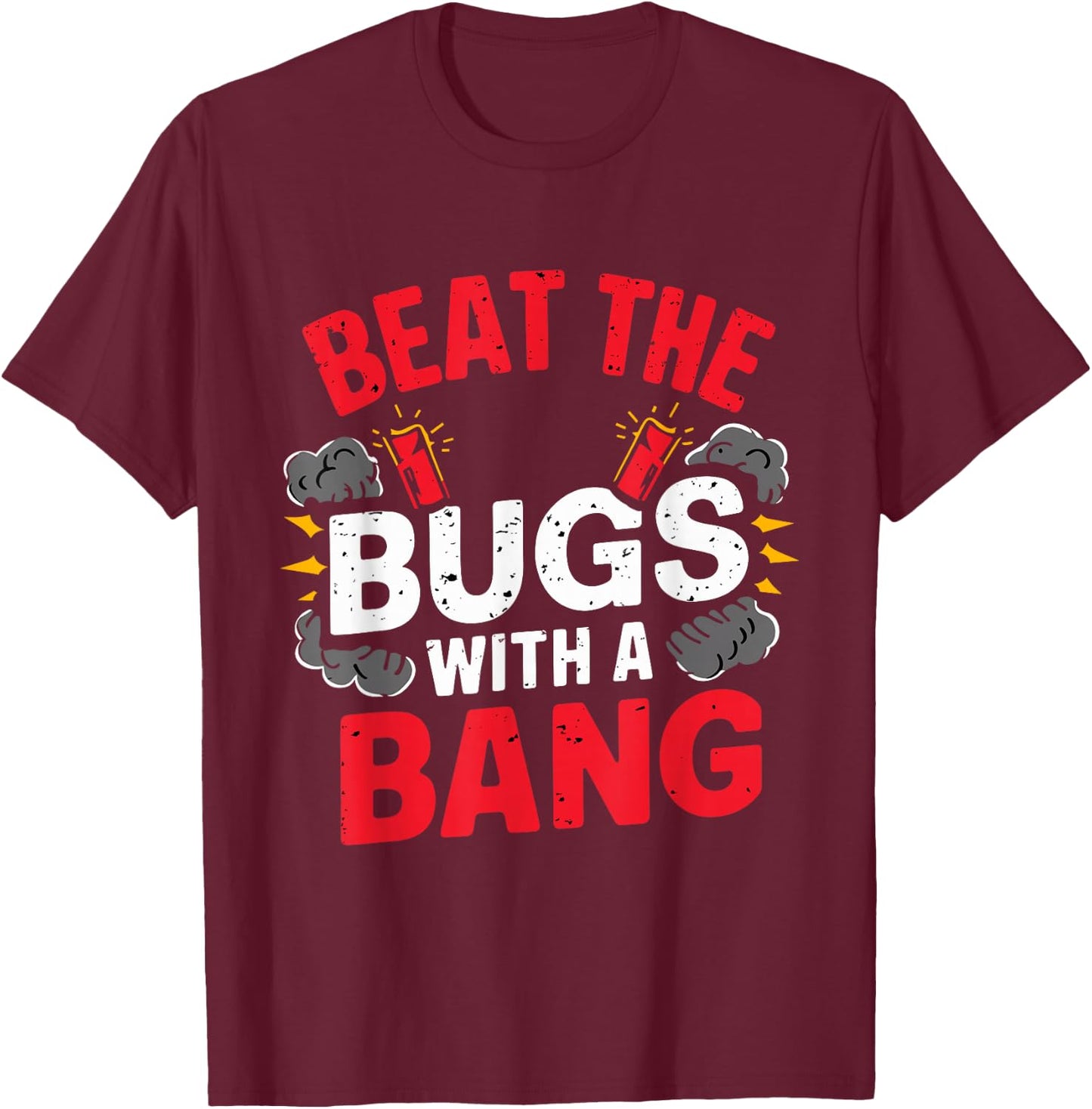 Insect Humor Funny Mosquito Ant Picnic Bug Repellent T-Shirt - T-Shirt | Maroon