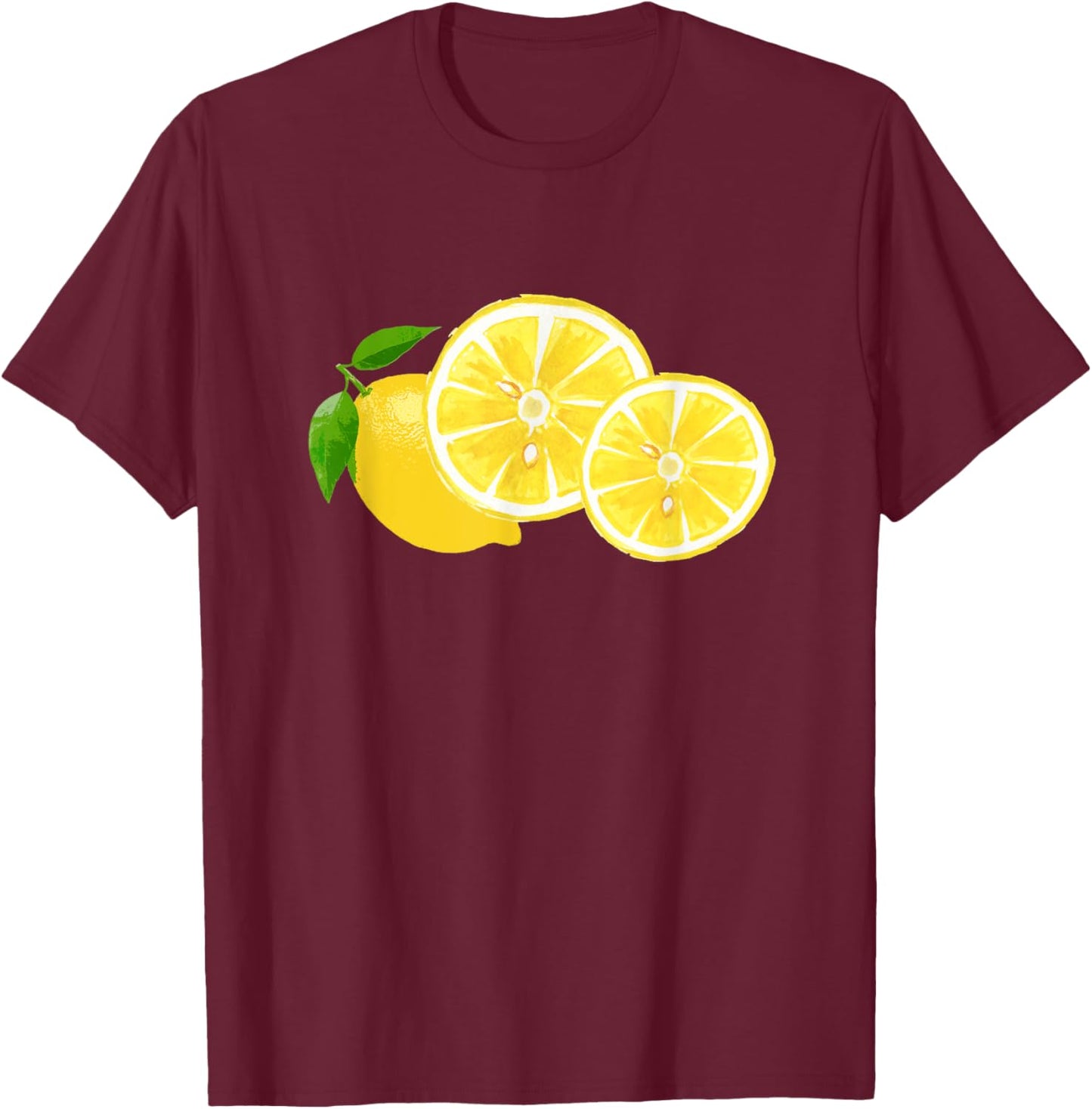 Cute Lemon , Women, and Kids T-Shirt - T-Shirt | Maroon